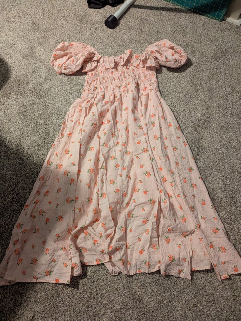 Pink Floral Cottagecore Milkmaid Dress - Picture 5 of 6
